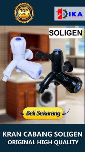 KRAN CABANG PVC SOLIGEN ORIGINAL 100% / STANDART ISO / KUAT AWET KUALITAS TOP / DOUBLE 2 LUBANG