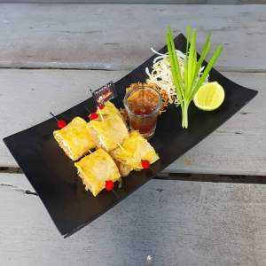 จานไม้สีดำ ถาดไม้ ถาดวางอาหาร ขนาด 6นิ้วx12นิ้ว ทำจากไม้มะม่วง ผลิตในไทย