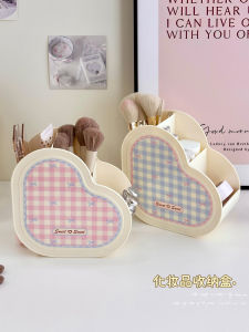 Large Capacity Desktop Organizer Box Cosmetic Brush Storage Rack Eyebrow Pencil Lipstick Holder High Aesthetic Value Plastic