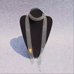 Kristal Dasi Scraf Wanita Dasi Syal Wanita Festival Accessories Hiasan Dasi Lace Rhinestone Dasi Korean Rhinestone Chain For Pesta Stage Show