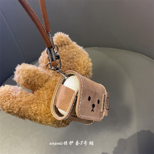 Korean Style Cute Bear Backpack  Airpods pro 1 2 3 4 Generation Bluetooth Earphone Case Protective Cover Hard Shell TPU