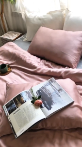 Vỏ Gối Nằm 50X70 45X65 RUNA CORNER Chất Liệu Tencel 60s Màu Trơn Bóng Mịn Mát Lạnh