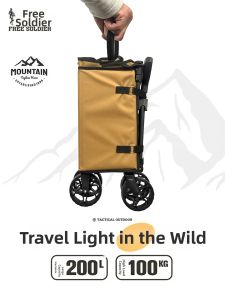 Free Soldier | Lightweight Large Capacity Outdoor Folding Cart