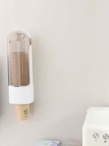 No Drill Wall-Mounted Plastic Cup Holder