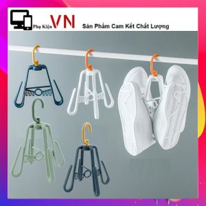 Móc Nhựa 4 Chấu Xoay 360 Độ Chữ A Treo Đồ Giày Dép Quần Áo Túi Xách - Móc Phơi Giày 4 Móc Xoay 360 Độ Thông Mình Giữ Dáng Phom Giày Dép