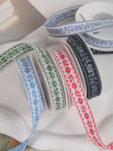 NingChu Ribbon | Ruy băng viền thêu để trang trí