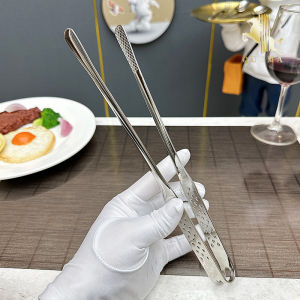 Stainless Steel Korean Style BBQ Clamp Anti-Scalding Specialized Food Clamp for Steak Buffet Small Clamp Kitchen Cooking Tools