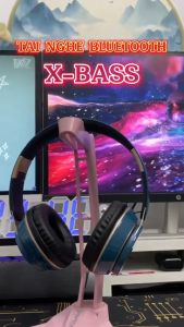 Tai Nghe Headphone Chụp Tai Không Dây Bluetooth X-Bass Âm Thanh Nổi Nghe Nhạc Chơi Game Giải Trí