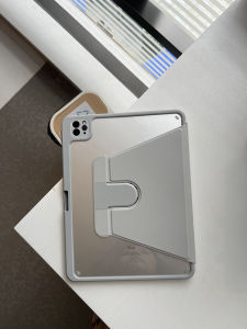 360 Degree Rotation Transparent Tablet Cases: Pencil Holder & Shockproof Design