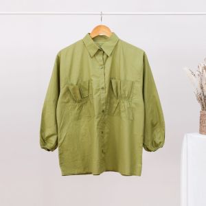 Cantika Top Linen  Kemeja wanita terbaru