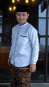 Baju Koko Pria Dewasa Lengan Panjang Motif Lis // Koko Elrumi // Baju Muslim Terbaru Bahan Toyobo Geat A Halus Bisa Cod
