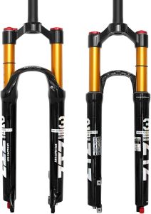 ZTZ Mountain Bike QC 9×100MM Fork 120MM Travel Adjustable Damping Shock Front Fork MTB Air Pressure Suspension Forks
