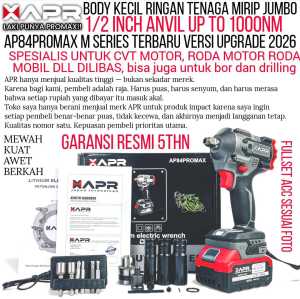PEMBUKA BAUT IMPACT WRENCH APR AP84PROMAXM 1000nm 1/2inch body kecil tenaga jumbo motogp
