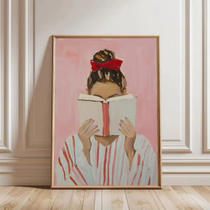 Kayou | DIY Oil Painting By Numbers Kit Reading Woman Acrylic Paint By Numbers Diy Numbers Painting Art on Canvas By Numbers Frameless