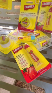 Carmex(คาร์เม็กซ์)ฮิตในUSA! ลิปบาล์ม เชอร์รี่แบบตลับ No package (1 ชิ้น) แก้ปากแห้งแตกนาน 8 ชั่วโมง!