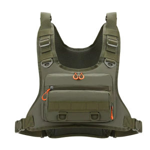 SCIONE | Tactical Fishing Vest Chest Bag Stream Sports Front Chest Rig Bag Running Cycling Motorcycling Workouts Backpack Riding Bag