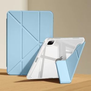 Ốp Lưng Thông Minh Cho iPad Mini Air Pro 8.3 9.7 10.2 10.5 10.9 11 12.9 Gen 11th A16 Vỏ Bảo Vệ Giả Da Dành Cho Máy Tính Bảng Apple