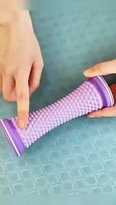 B.F. Yoga Massager Roller PVC + TPR 17 * 7 cm 1 piece Portable Bumpy Foam Rollers for Yoga Pilates Gym