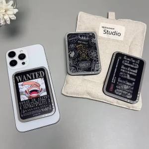CASETiFY Magnetic MagSafe Black Wallet Card Holder for iPhone 16 15 14 13 12 Pro Max 16 15 14 Plus Magsafe Foldable Retractable Desktop Support Frame Portable