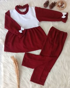 Oneset Maryam Anak Perempuan Terbaru Bahan Crinkle Airflow Usia 1-7Tahun