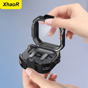 Security Lock Transparent Earphone Case For Samsung Galaxy Buds4 / Buds4 Pro Earbuds Cover With Keychain For Buzz4 Pro Box Funda