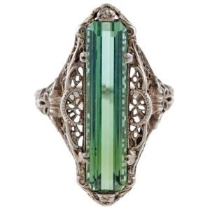 Huitan Gorgeous Green CZ Rings Women for Wedding Ceremony Party Hollow Out Flower Pattern Anniversary Gift New Fashion Jewelry