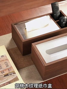 Tissue Storage Box Holder Luxury Dispenser Organizer for Car Office Wooden Toilet Roll Napkin Holder Home Decor Organiser