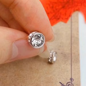 Her Jewellery Glam Solitaire Earrings - Luxury Crystal Embellishments plated with 18K Gold