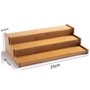 Bamboo Multifunctional Three Layer Spice Rack