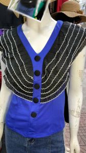 Áo thun nữ cổ tim viền cánh ren trẻ trung