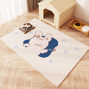 Pet Leather Floor Mat Dog Grooming Wash Free Wipeable Waterproof Urine Resistant Barrier Non Slip Stain Proof Rug Mat