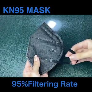 100Pcs KN95 Face Mask Medical 100Pcs 5Layers Non Woven Protection Thickening Antivirus Outdoor Essential Disposable Protective Mask Korean Style