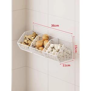 WUBUWEI | No-drill Wall-Mounted Multi-function Storage Basket