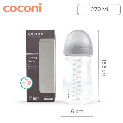 COCONI Wide Neck Feeding Baby Bottle 150ml 270ml | Botol Susu Bayi Anti Colic