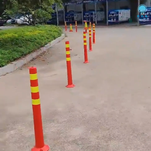EVA PE METAL Road Safety Reflective Bollard Traffic Post warning post column Anti-collision Column Safety Cone Barrier Post Traffic and Crown Control Management Warning Post No Parking Post Traffic Flexible Elastic Pole
