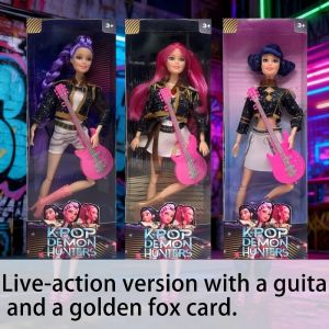 2025 NEW With Delicate Texture Anime 30CM K-Pop Demon Hunters Doll Vinyl Toy Rumi Mira Zoey Birthday Surprise Gift For Girls----