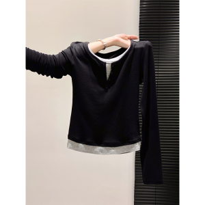 La Chapelle | False Two-Piece Long-Sleeved New Style T-Shirt