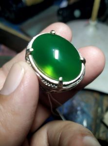 Batu Akik Hijau Natural Unik kode 5/82