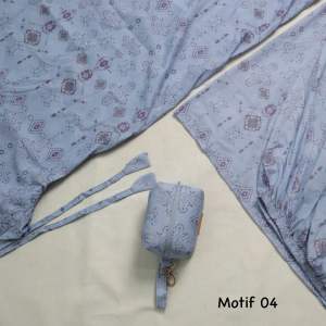 Mukena Traveling Dewasa 2in1 Parasut Motif Premium Mini Pouch