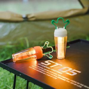 Creative Carrot shaped Camping Atmosphere Lamp Long endurance Multi level Adjustable Magnetic Warm Light
