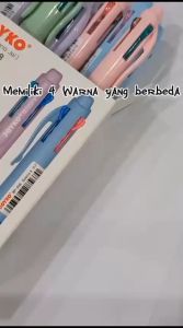 Pulpen Pena Pastel Joyko BP-348 0.7 mm 4 Warna Colors Ball Pen
