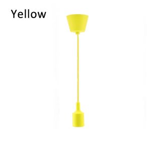Multi Colors E27 Lamp Holder Pendant Light Dining Table Lamp Suspension Pendant Light with Ceiling Mount DIY Decorative Lighting