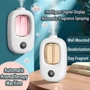 Automatic Aroma Diffuser Automatic Diffuser Air Freshener Home Air Freshener Diffuser Humidifier Dispenser Digital Display Rechargeable Fragrance Essential Oil Dispenser 香薰机