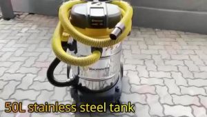ProHome88 VACMASTER VJE1650SW 50L STAINLESS STEEL INDUSTRIAL GRADE CLASS L CERTIFIED HEPA 13 FILTRATION WET & DRY VACUUM