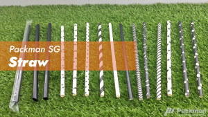 Black Paper Straw 197mm Length 6mm Diameter SOY INK food grade bio-degradable