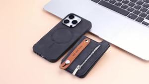 CHUBAN | For Magsafe Wallet Multifunctional Magnetic Folded PU Leather 3 Cards Storage Card Holder Stand For iPhone 18 17 16 15 14 13 12