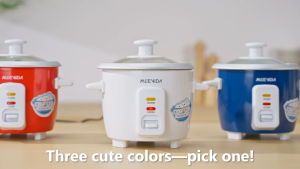 MEEVIDA 0.4L Mini Rice Cooker Non stick Inner Pot Multi functional Fast Cooking and Insulation Rice Cooker