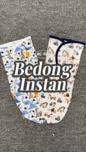 BABYLEON Bedong Bayi 0-3 Bulan Bedong Lipat Single Knit BC-108 Bedong Bayi Instan Kain Bedongan Bayi Motif