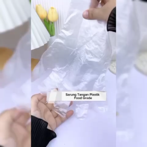 ( 1 PACK 100 PCS ) Sarung Tangan MEREK FRESH ONE PRAKTIS PLASTIK SERBAGUNA