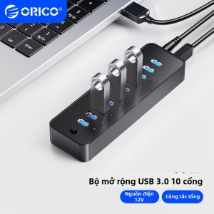 Orico | Hub Mở Rộng 10 Cổng Tốc Độ Cao Có Nguồn Điện